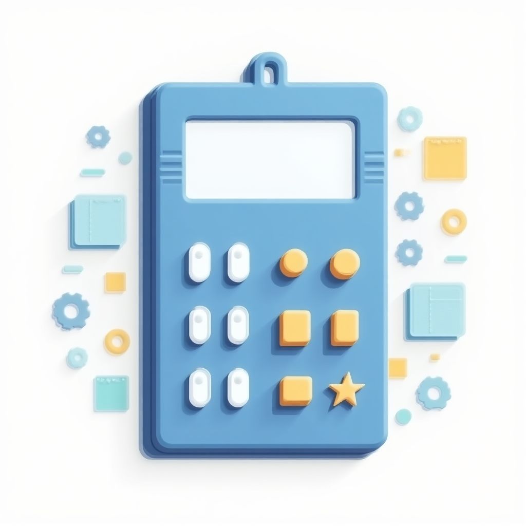 Icono de calculadora de mantenimiento