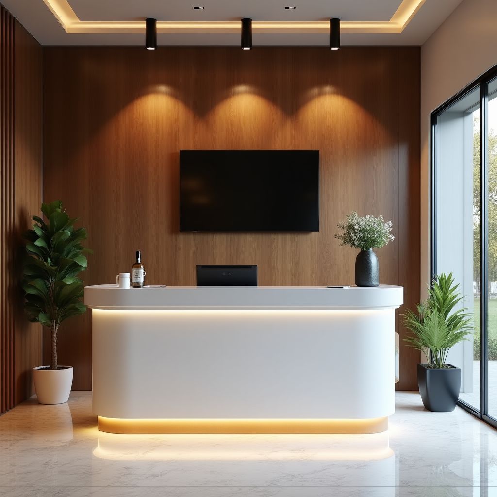Área de recepción de clientes